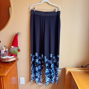 Alfani Wide-Leg Floral Print Pull-On Pants